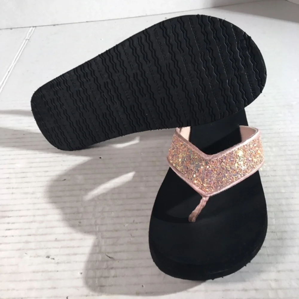 Yellow Box Girls Feliks Glitter Chunky Flip Flops